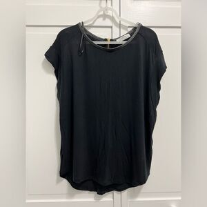 Zara Women’s Short Sleeve Black Top (S)